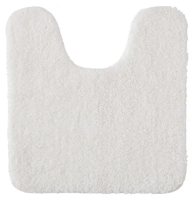 Obrázok produktu pre Podložka pod umývadlo do kúpeľne, tvar U, biela, 45x45 cm, mikrovlákno, protišmyková