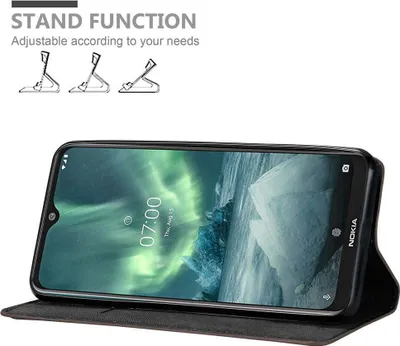 Immagine prodotto di Cadorabo cover per Nokia 7.2 cover protettiva in marrone custodia per cellulare cover chiusura magnetica