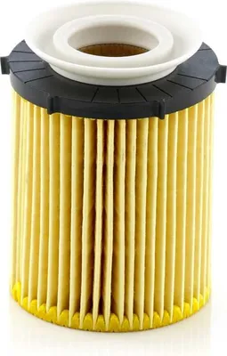 A studio shot of a car oil filter.