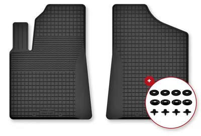 Produktbild von Gummi-Fußmatten Vorne für Dodge Avenger 2007-2015 (Limousine) – 2-tlg, Schwarz, Semi-Universal, angepasst – Wielganizator Semi-Universal