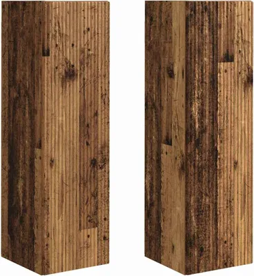 Immagine prodotto di Mobile TV da parete 2 pz Legno vecchio Legno ingegnerizzato