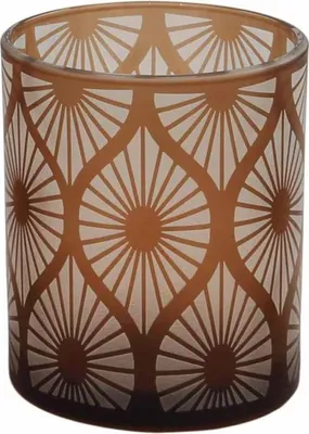 Produktbild von Fink CALANA, Windlicht, Glas, braun, H. 12 cm, D. 10 cm Höhe: 12.00 cm Durchmesser: 10.00 cm 115167