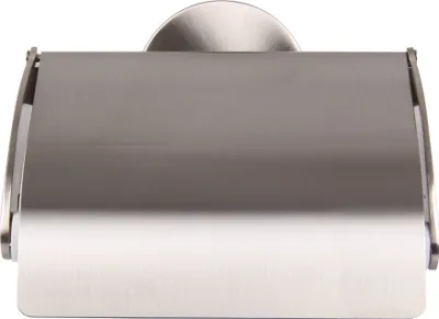 Produktbild von Fackelmann Seifenspender FUSION, Behälter für Flüssigseife, Seifenbevorrater mit vernickelter Wandhalterung (Farbe: Silber/Milchig)