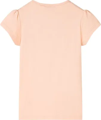 Imagen del producto de vidaXL Camiseta para niños, color naranja claro, talla 104