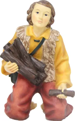 Produktbild von Krippenfigur Hirte aus Holz für 11 cm Polyresin Figuren