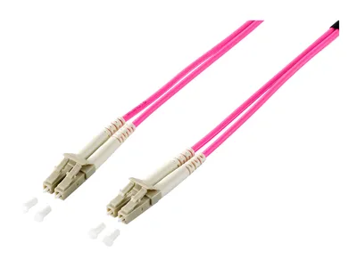 Produktbild von Equip Patchkabel LC->LC 2.00m Multimode Duplex OM4 violett Polybeutel