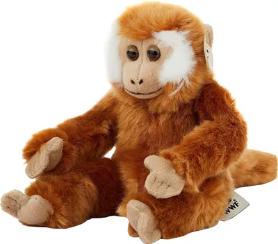 Produktbild von WWF Plüschtier - Affenbaby hellbraun (23cm) lebensecht Kuscheltier Stofftier Affe Äffchen