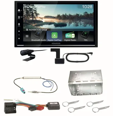 Produktbild von Kenwood DMX7722DABS Android Auto CarPlay Bluetooth Einbauset für Fox Polo 9N3
