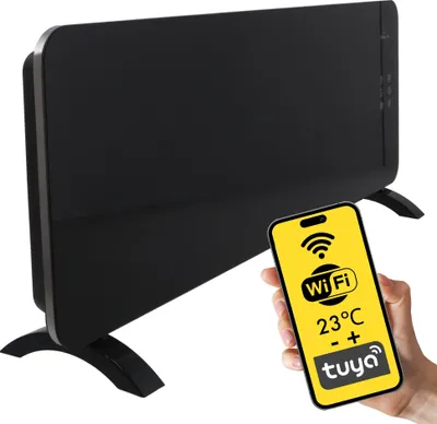 Zdjęcie produktu dla Mission Air Grzejnik konwektorowy PORTO WiFi 2400W Czarny
