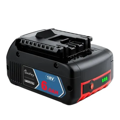 Immagine prodotto di Batteria Bosch da 18 V, ricaricabile, professionale, agli ioni di litio da 6 Ah, sostitutiva della Bat609, 1 batteria da 6 Ah