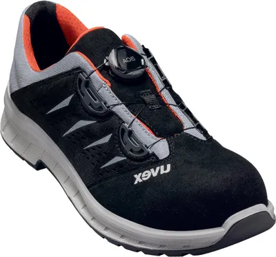 A studio shot of a single safety shoe.