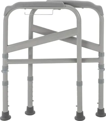 Zdjęcie produktu dla Podnośnik toaletowy – wolnostojąca rama bezpieczeństwa – regulowana wysokość 65–86 cm – nośność 200 kg – 56 x 46 cm – stal węglowa i PE
