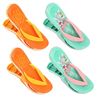 Imagen del producto de Clips para toallas de playa, juego de 4 unidades, pinzas grandes para sillas de playa, piscinas y playas