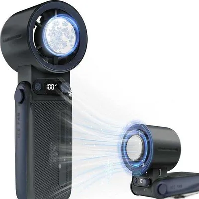 Produktbild von Portable Luftkühlgerät mit Ventilator, kleiner Ventilator mit 6000 mAh-Akkubatterie.