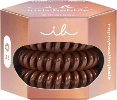 Obrázek produktu pro Gumička do vlasů Original Premium Pretzel Brown 3 ks