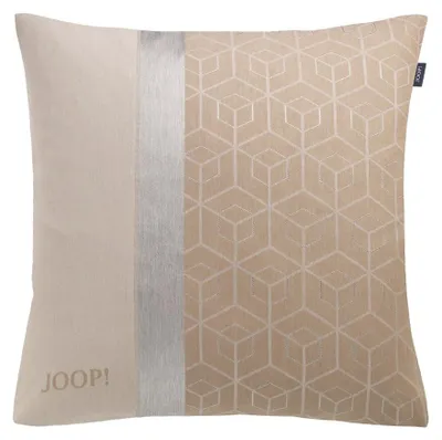 Produktbild von Joop J!METRIC Zierkissenhülle Beige aus Polyester, pflegeleicht, strapazierfähig und mit sanfter Textur