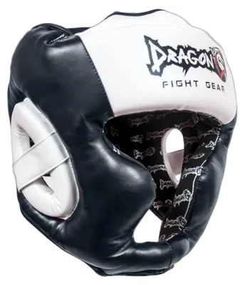 Productafbeelding van Dragon 11745-P beschermkap met wangbescherming – Professionele sparringhelm voor kickboksen, Muay Thai en MMA – Verstelbare boksh helm, schokabsorberend en antislip – Zwart (S, M, L, XL) (M)