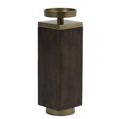 Produktbild von Light & Living - Kerzenständer Burata - Braun - 12x39cm