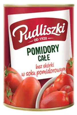 Obrázek produktu pro Pudliszki Pomidory całe w soku pomidorowym 400 g
