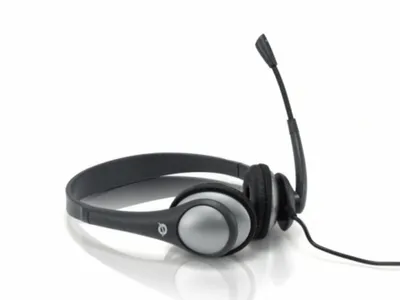 Produktbild von Conceptronic CEASYSTAR, Verkabelt & Kabellos, Büro/Callcenter, 20 - 20000 Hz, 92 g, Kopfhörer, Schwarz, Grau