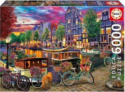 Immagine prodotto di Puzzle - EDUCA - Biciclette ad Amsterdam - 6000 pezzi - 156 x 107 cm - a partire da 15 anni