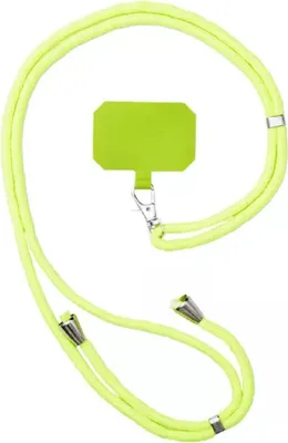 Zdjęcie produktu dla Stylowy pasek na telefon i klucze w kolorze neonowożółtym