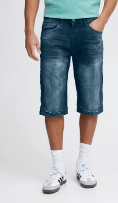 Produktbild von Blend He Denim Herren Jeansshorts Shorts kurze Hose mit Eingrifftaschen Baumwollmischung Gürtelschlaufen leicht ealstisch Regular fit