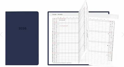 Produktbild von Idena Taschenplaner 2026 Leporello blau