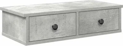 Immagine prodotto di Scaffale a Parete con Cassetti Grigio 60x28x15 cm in Truciolato