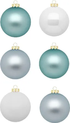 Produktbild von Weihnachtskugeln 30 Stk 6cm Nordic Journey