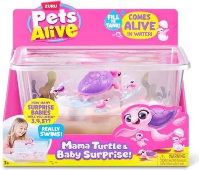 Produktbild von Animierte Mama Schildkröte mit Babys, Pets Alive Überraschungsei, Soundeffekte, Interaktiv