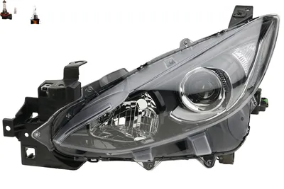 Immagine prodotto di Johns, Faro anteriore adatto per Mazda 3 09/2013 -01/17 5 1 sinistra con lampadina BHR1510L0 BHR1510L0A