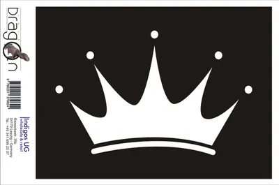 Produktbild von Aufkleber / Autoaufkleber - JDM / Die cut / Auto / OEM - Krone - 190x120 mm schwarz - Heckscheibe / Heckscheibenaufkleber