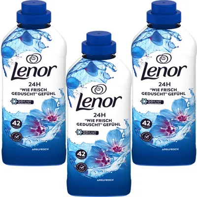Produktbild von 3x Lenor Weichspüler Aprilfrisch a 42 Wäscheladungen 882ml