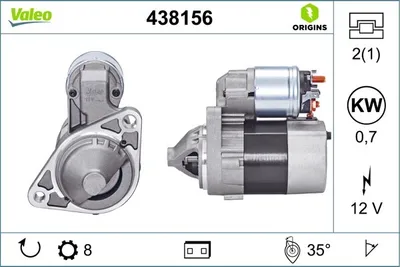 Produktbild von VALEO 438156 Starter Anlasser 0,7kW 12V