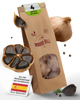Produktbild von 4 Knollen Schwarzer Knoblauch aus Las Pedroñeras/Spanien | 90 Tage fermentiert | Natürlich fermentierter schwarzer Knoblauch aus Spanien