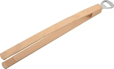 Produktbild von Grillzange / aus Buchenholz mit Flaschenöffner