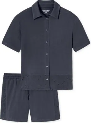 Produktbild von Schiesser Damen Pyjama kurz graphit 48 ST