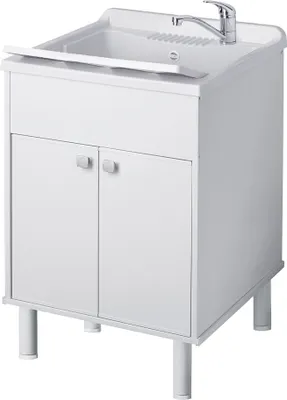Produktbild von Negrari 9052K PVC Außenschrank mit Waschbecken und 2 Türen