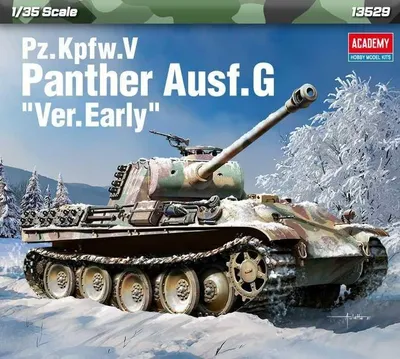 Image de Academy - Tank Pz.kpfw.v Panther Ausf.g -Early Production 13529|1:35 Modélisme Panzer Promo
