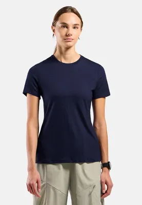 Produktbild von Odlo Merino 160 Kurzarm-t-shirt Blau M Frau Blau M