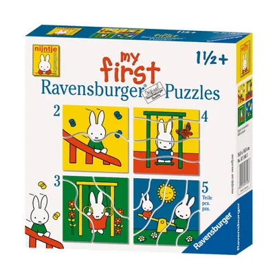 Image de Ravensburger Nijntje Puzzle pour enfants - Set de puzzles en carton 4 en 1 - 2+3+4+5 pièces