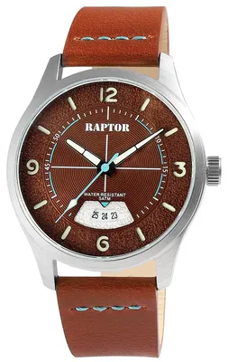 Produktbild von Herrenuhr Echtleder Falkor Falkor, Datumsanzeige