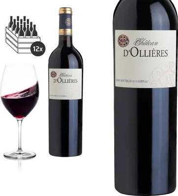 Produktbild von 12er Karton 2021 Côteaux Varois en Provence rouge Classic von Château d'Ollières - Rotwein