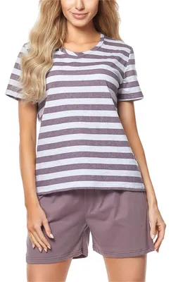Produktbild von Merry Style Damen Schlafanzug MS10-177 (Violett/Melange, XXL)