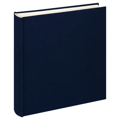 Immagine prodotto di Album fotografico in tela Walther Jumbo, blu scuro, 30x30 cm, 100 pagine, senza acidi