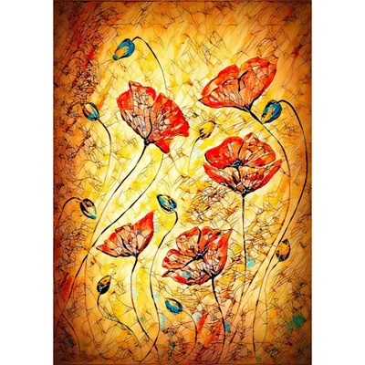 Produktbild von ENJOY Rote Mohnblumen Puzzle 1000 Teile