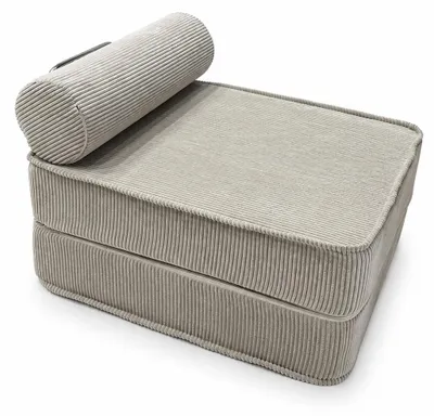 Produktbild von SURB Chair 80 Modularer Loungesessel für Erwachsene aus Cord, Polstersessel mit Rückenrolle, 80 x 95 cm
