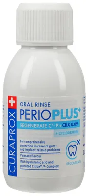 Produktbild von CURAPROX perio Plus+ Regenerate Mundspül.CHX 0,09% 100ml PZN 16136486