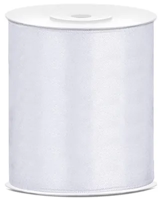 Immagine prodotto di Nastro da regalo in raso bianco 25 m 100 mm di larghezza